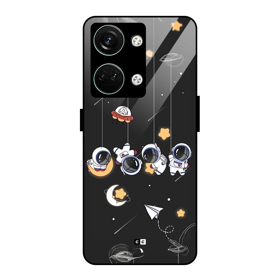 Hanging Astronauts Glass Back Case for Oneplus Nord 3