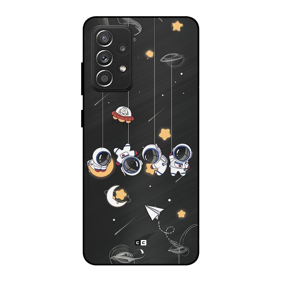Hanging Astronauts Metal Back Case for Galaxy A52s 5G
