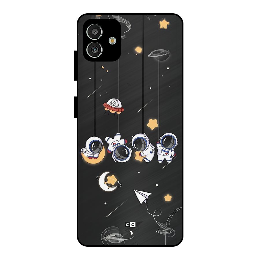 Hanging Astronauts Metal Back Case for Galaxy M13 5G