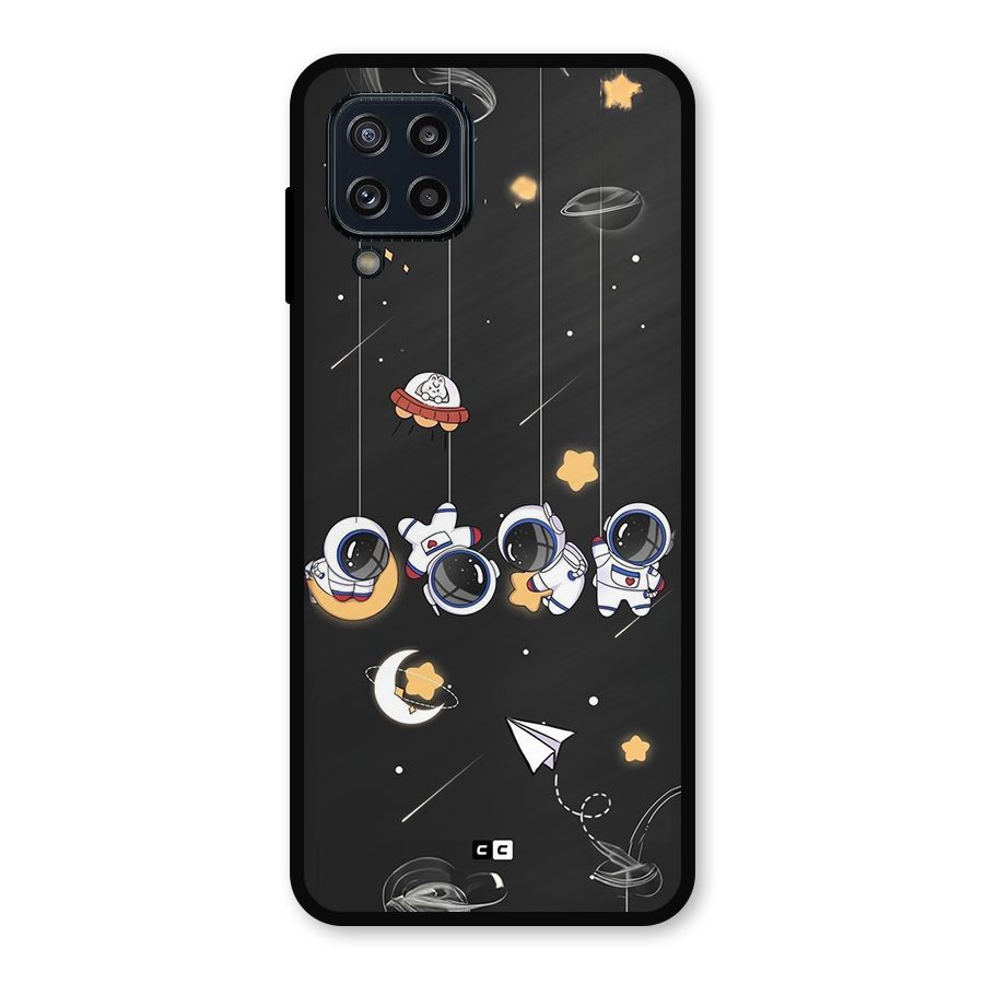 Hanging Astronauts Metal Back Case for Galaxy M32