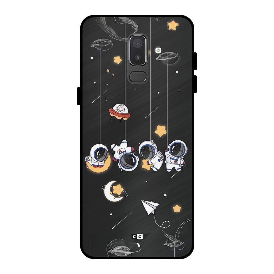 Hanging Astronauts Metal Back Case for Galaxy On8 (2018)