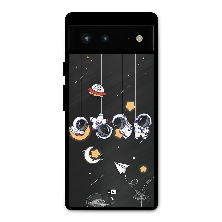 Hanging Astronauts Metal Back Case for Google Pixel 6
