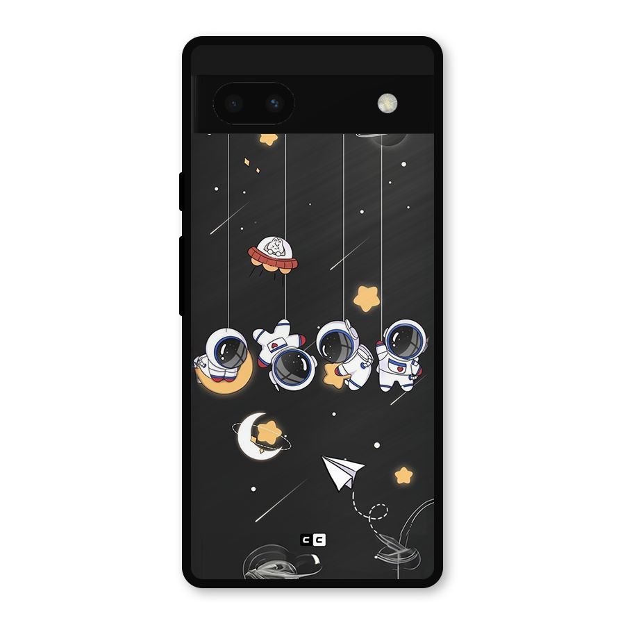 Hanging Astronauts Metal Back Case for Google Pixel 6a