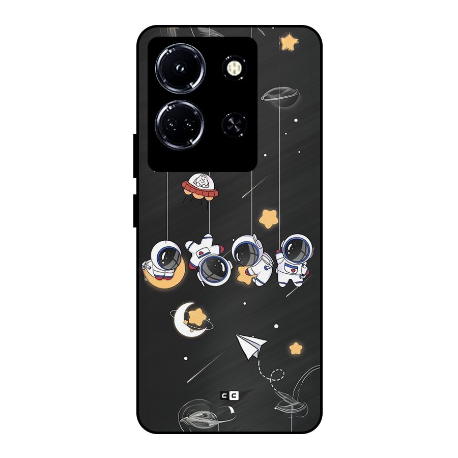 Hanging Astronauts Metal Back Case for Infinix Note 30 5G