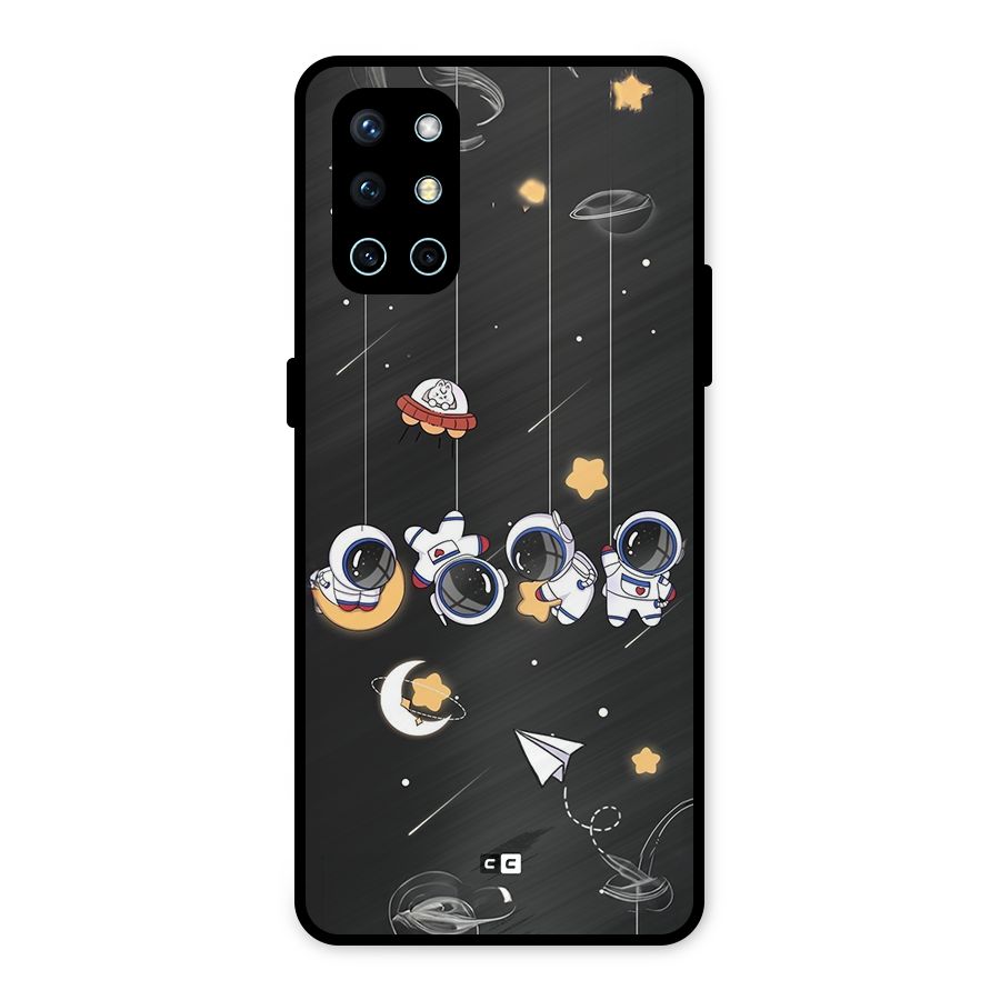 Hanging Astronauts Metal Back Case for OnePlus 9R