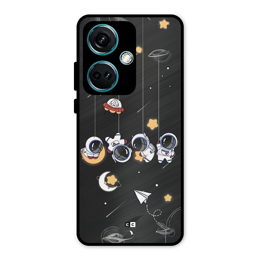 Hanging Astronauts Metal Back Case for OnePlus Nord CE 3 5G