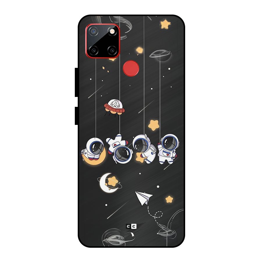 Hanging Astronauts Metal Back Case for Realme C12