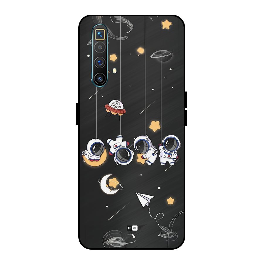 Hanging Astronauts Metal Back Case for Realme X3