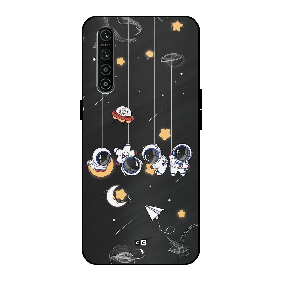 Hanging Astronauts Metal Back Case for Realme XT