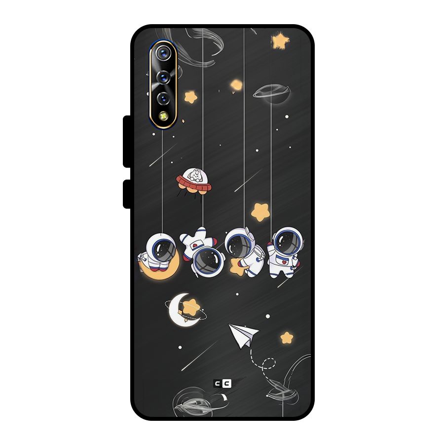 Hanging Astronauts Metal Back Case for Vivo S1