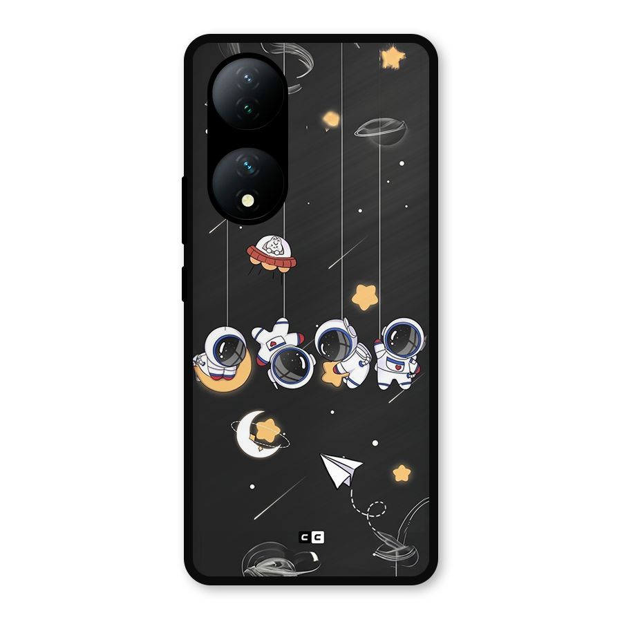 Hanging Astronauts Metal Back Case for Vivo T2
