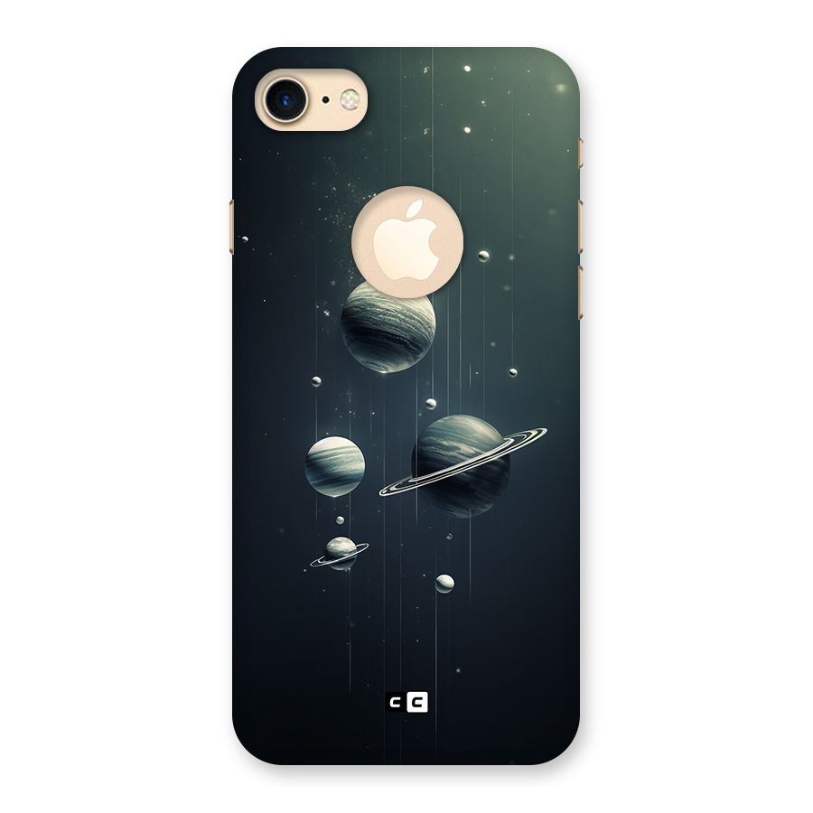 Hanging Planets Back Case for iPhone 7 Logo Cut