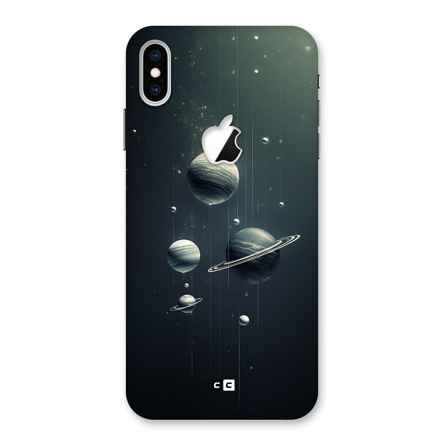 Hanging Planets Back Case for iPhone XS Max Apple Cut