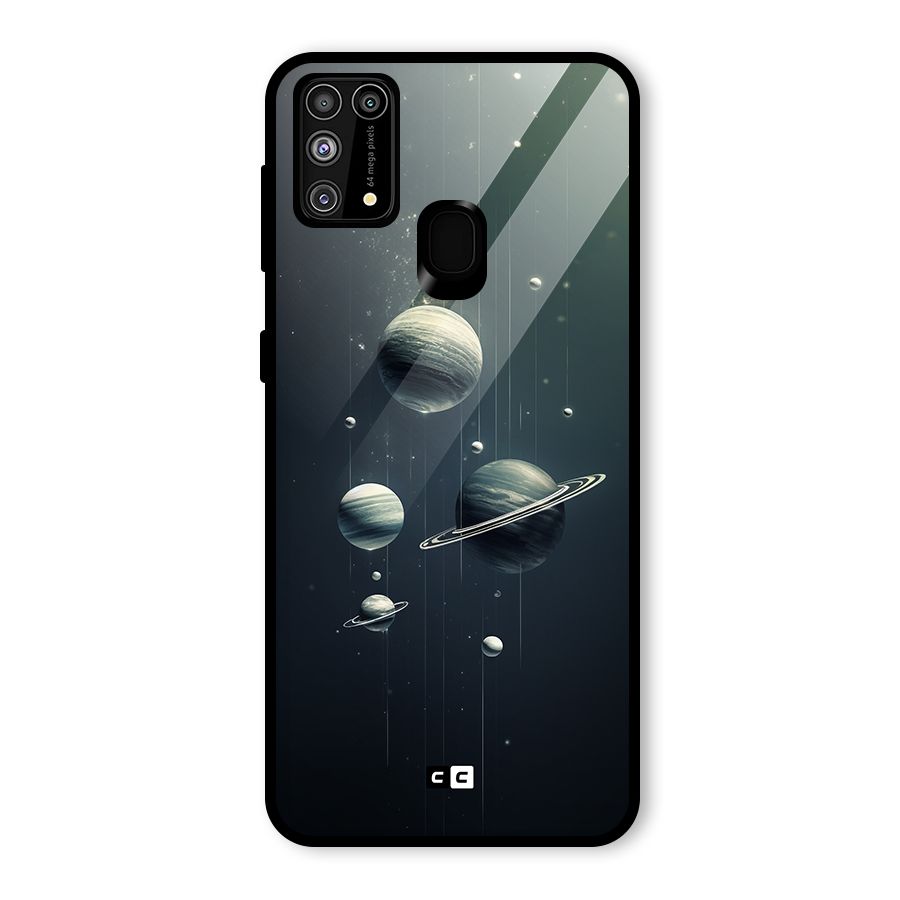 Hanging Planets Glass Back Case for Galaxy F41