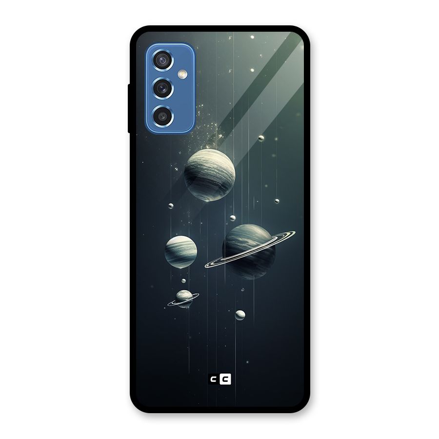 Hanging Planets Glass Back Case for Galaxy M52 5G