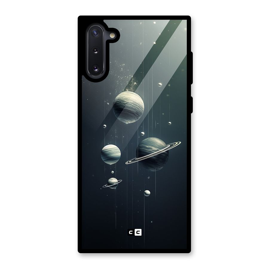 Hanging Planets Glass Back Case for Galaxy Note 10