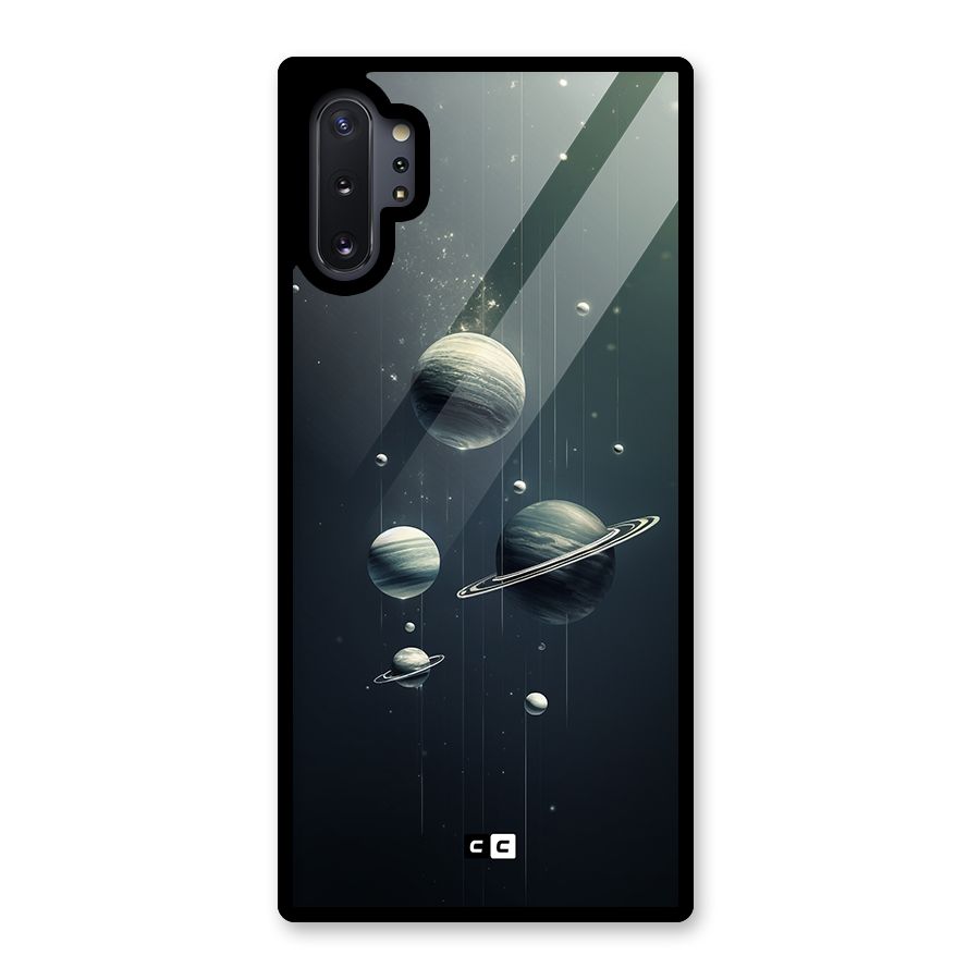 Hanging Planets Glass Back Case for Galaxy Note 10 Plus