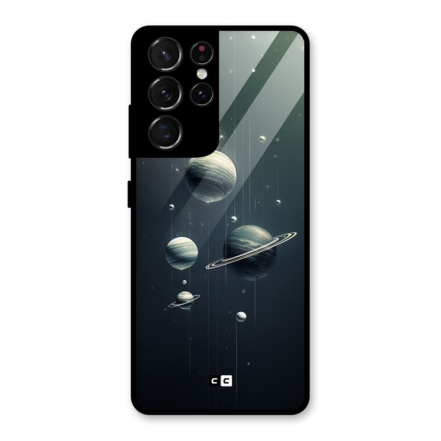 Hanging Planets Glass Back Case for Galaxy S21 Ultra 5G