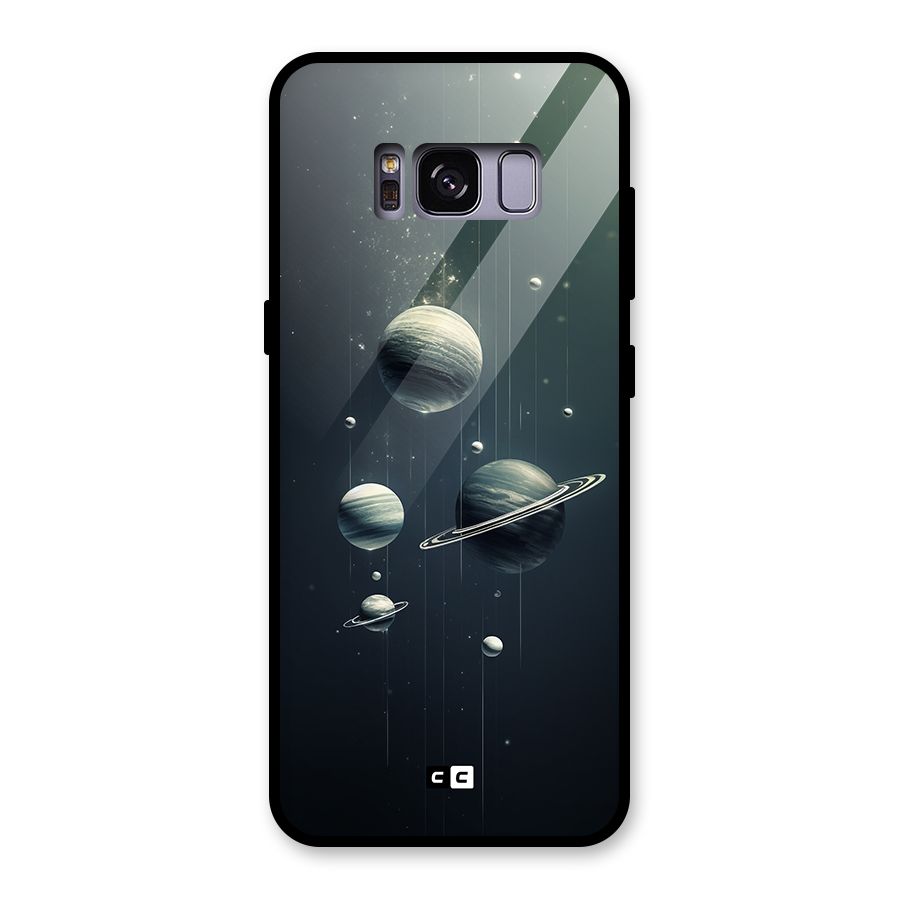 Hanging Planets Glass Back Case for Galaxy S8