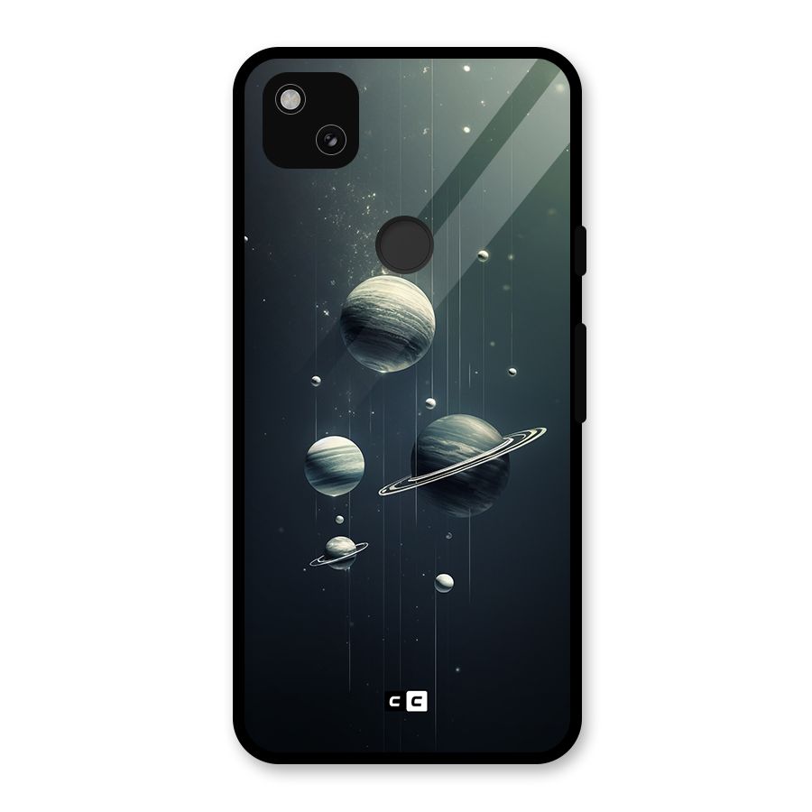Hanging Planets Glass Back Case for Google Pixel 4a