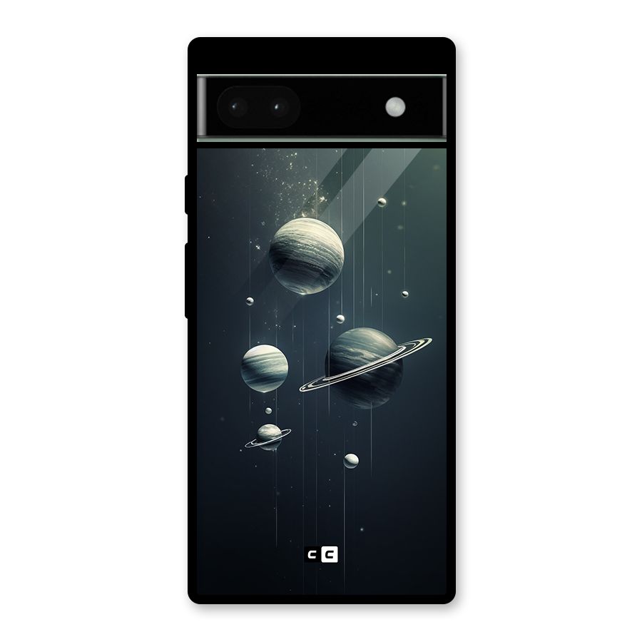 Hanging Planets Glass Back Case for Google Pixel 6a