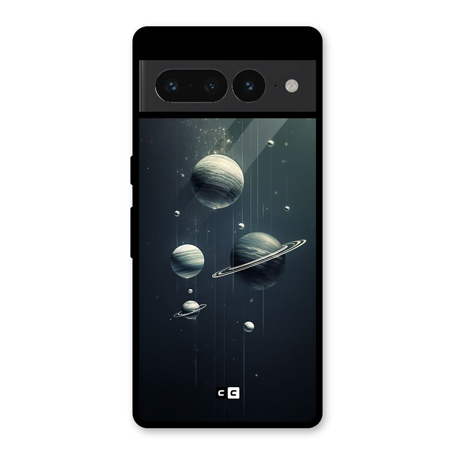 Hanging Planets Glass Back Case for Google Pixel 7 Pro