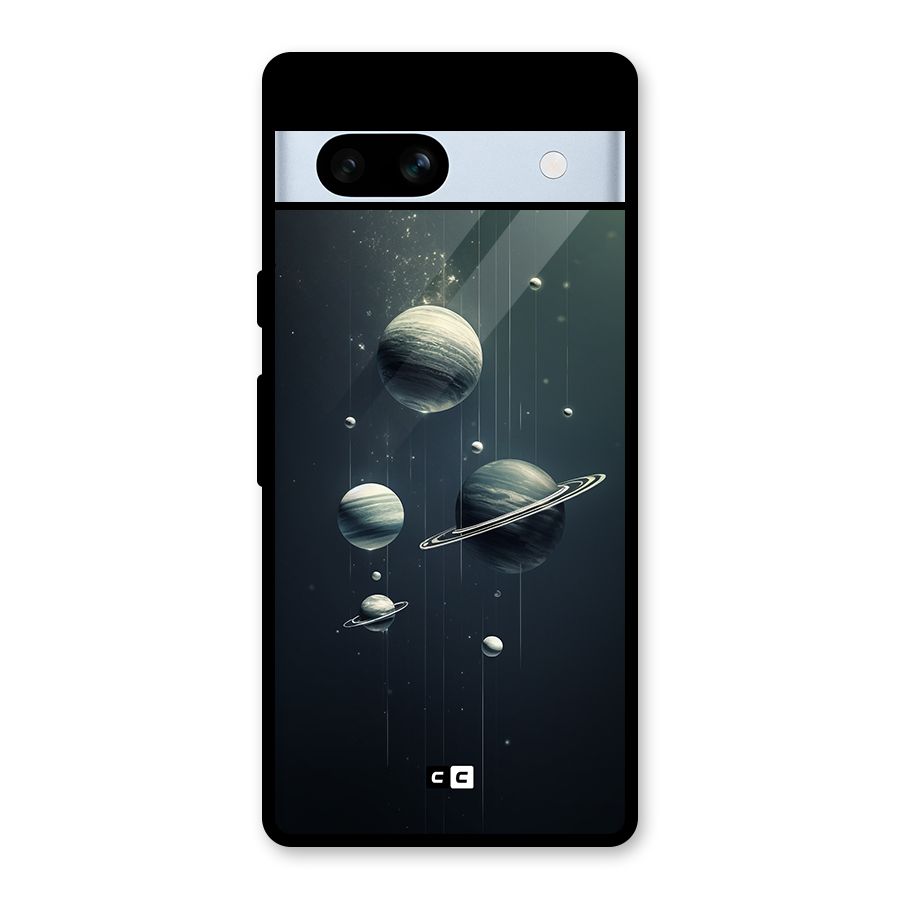 Hanging Planets Glass Back Case for Google Pixel 7a