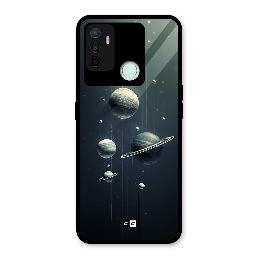 Hanging Planets Glass Back Case for Oppo A53