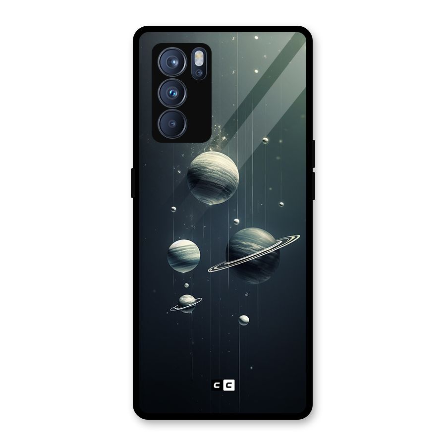 Hanging Planets Glass Back Case for Oppo Reno6 Pro 5G
