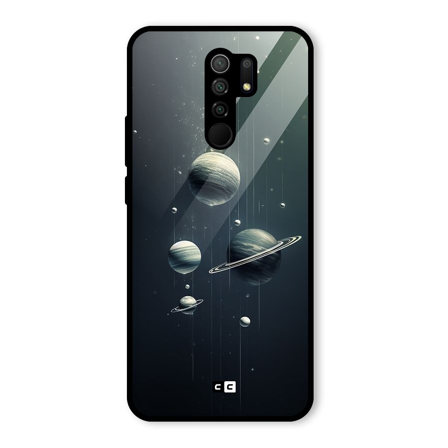 Hanging Planets Glass Back Case for Poco M2