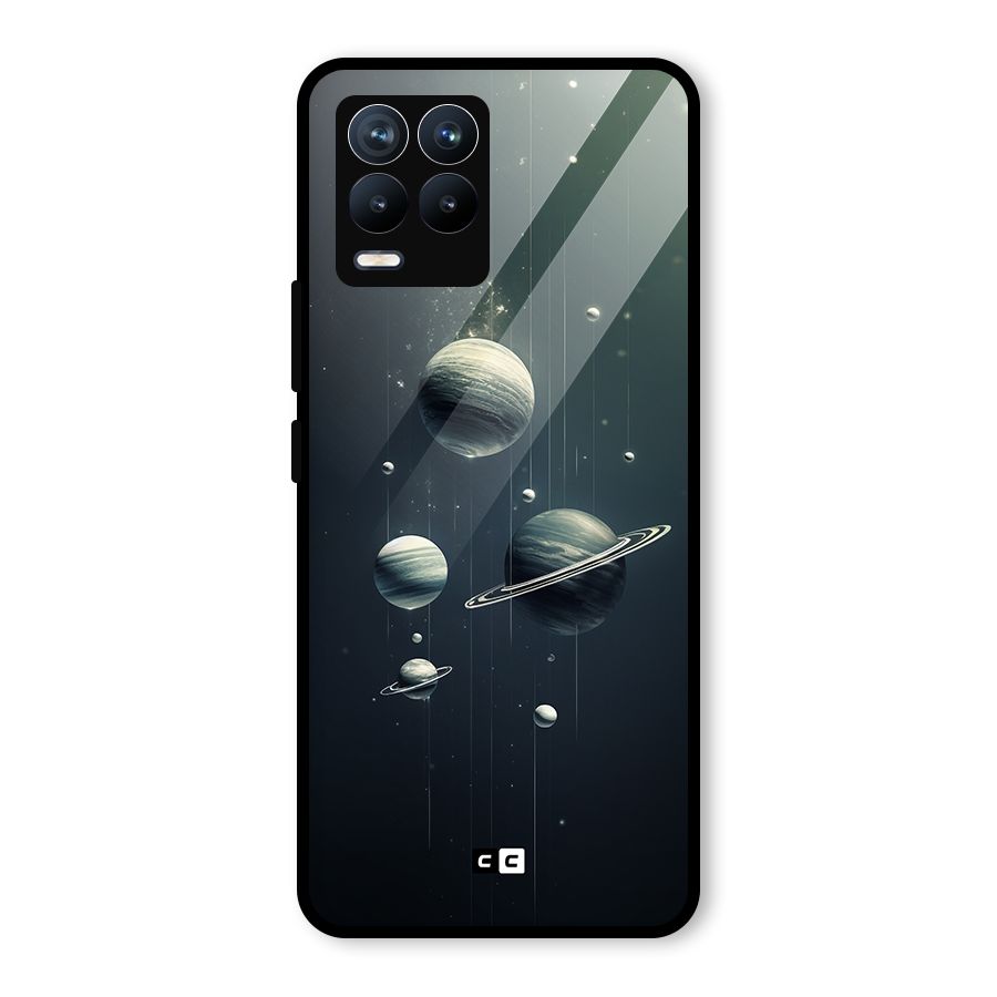 Hanging Planets Glass Back Case for Realme 8