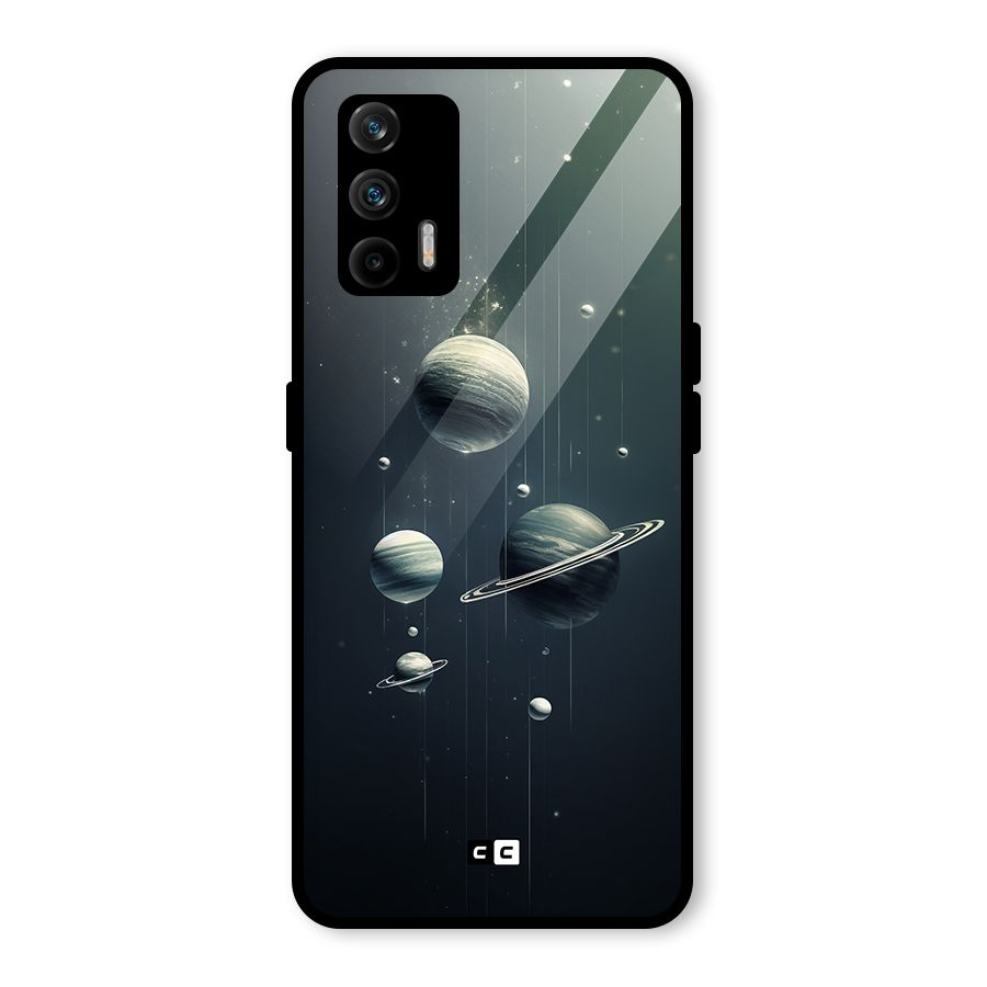 Hanging Planets Glass Back Case for Realme GT 5G
