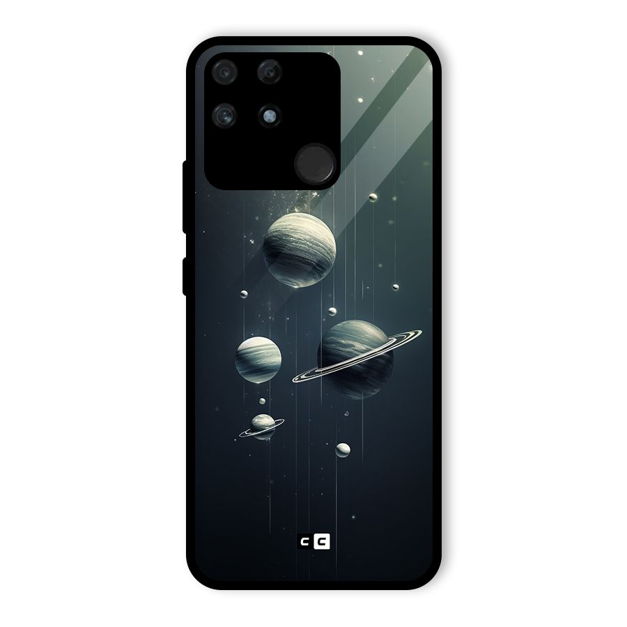 Hanging Planets Glass Back Case for Realme Narzo 50A