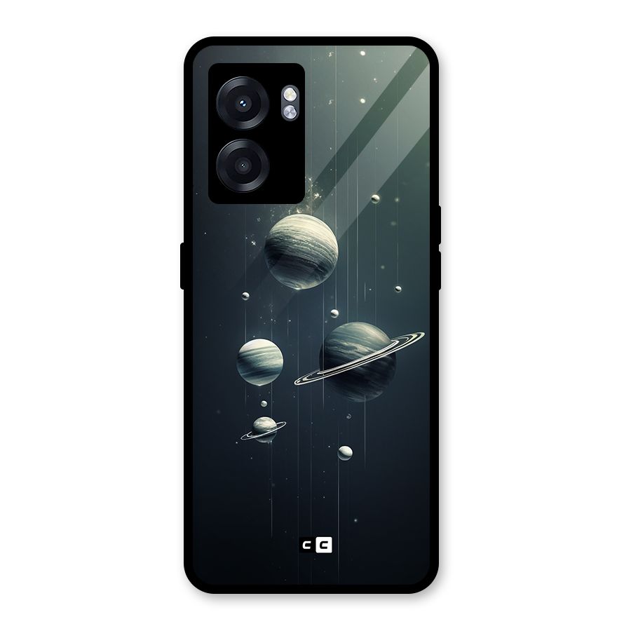 Hanging Planets Glass Back Case for Realme Narzo 50 5G