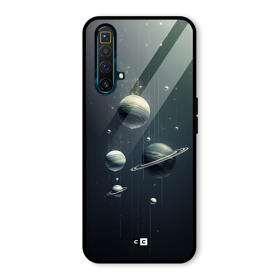 Hanging Planets Glass Back Case for Realme X3
