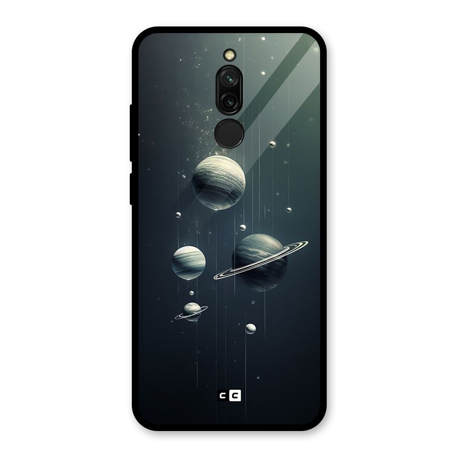Hanging Planets Glass Back Case for Redmi 8