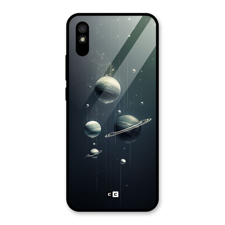 Hanging Planets Glass Back Case for Redmi 9i
