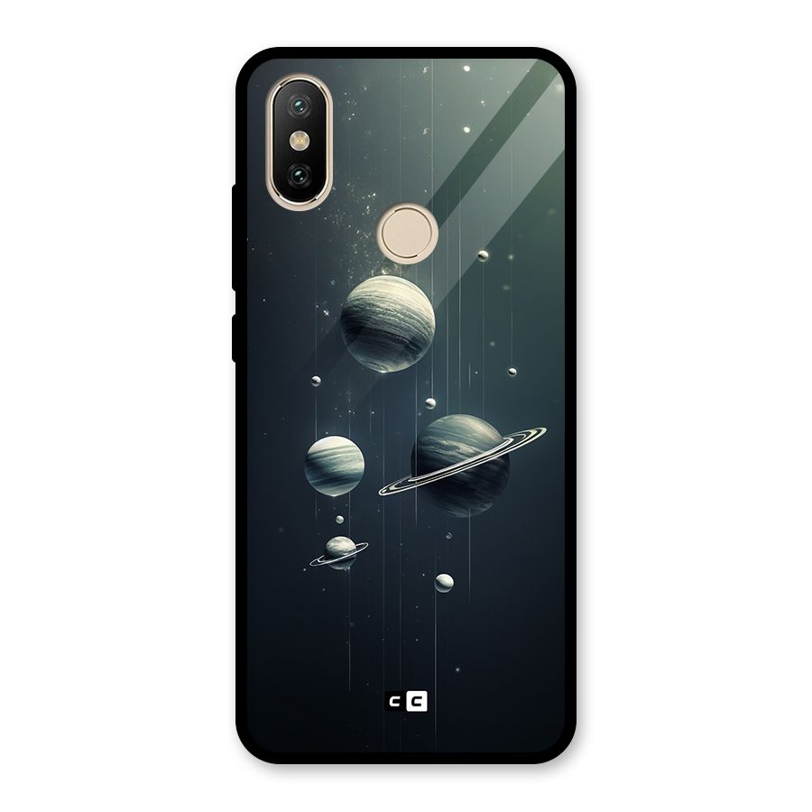 Hanging Planets Glass Back Case for Redmi A2