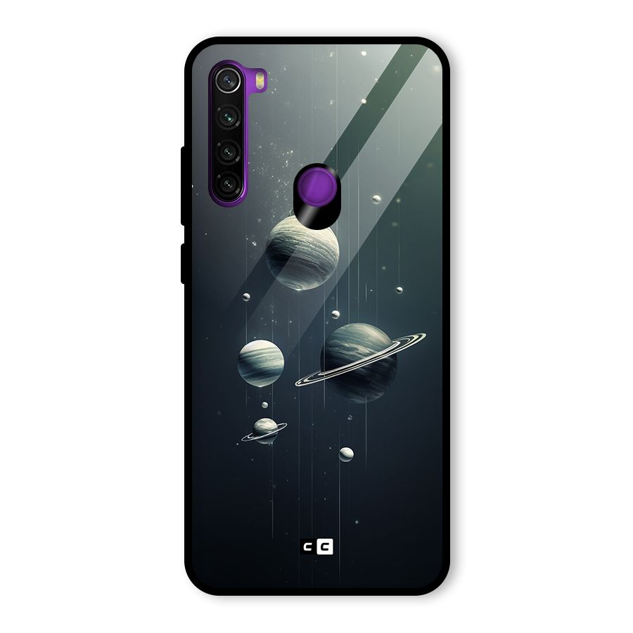 Hanging Planets Glass Back Case for Redmi Note 8