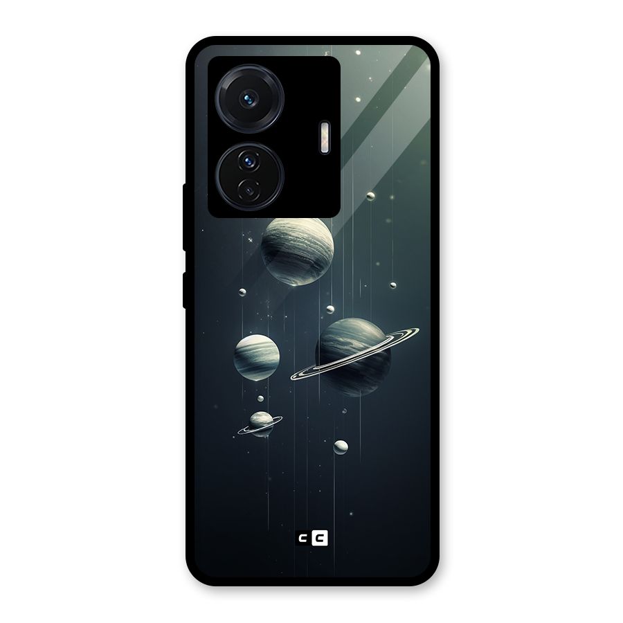 Hanging Planets Glass Back Case for Vivo T1 Pro
