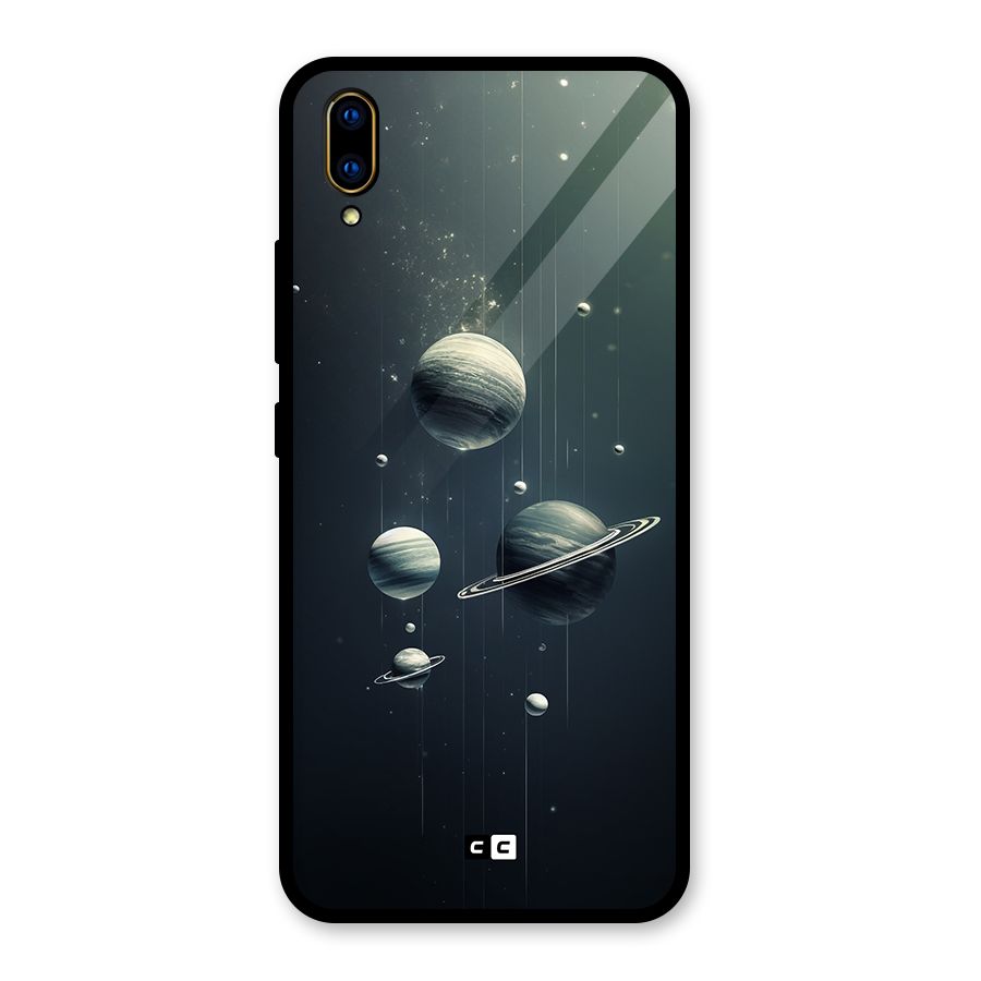 Hanging Planets Glass Back Case for Vivo V11 Pro