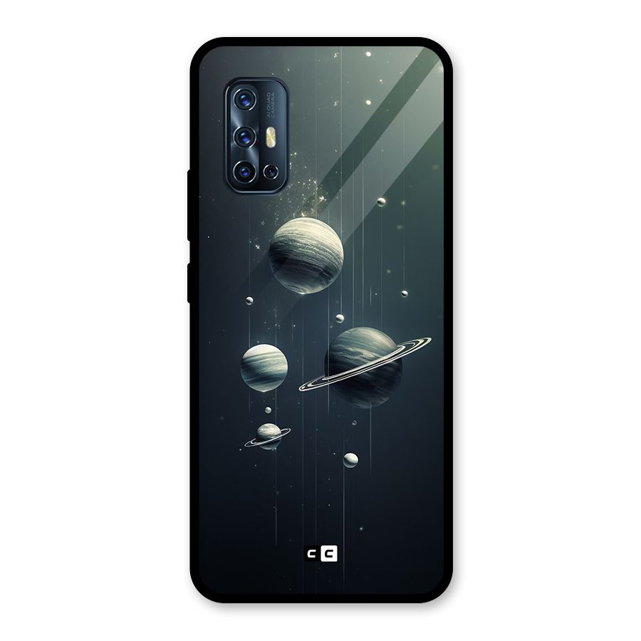 Hanging Planets Glass Back Case for Vivo V17