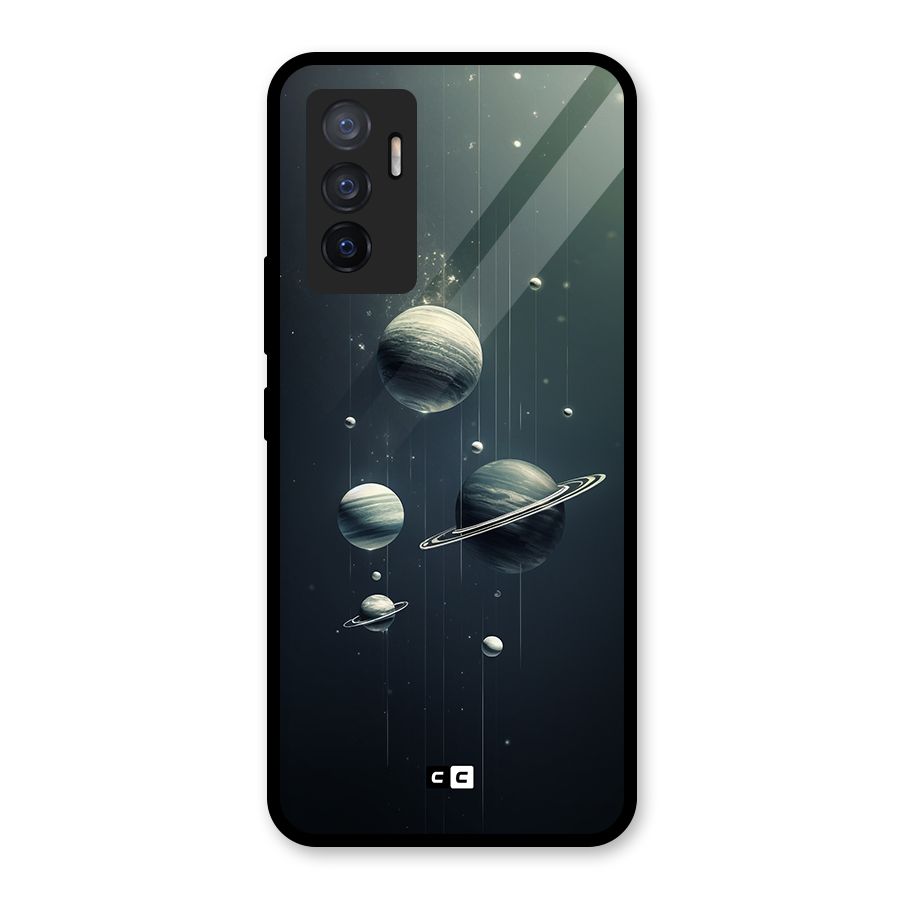 Hanging Planets Glass Back Case for Vivo V23e