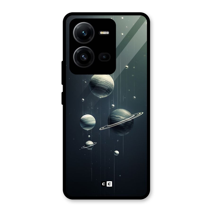 Hanging Planets Glass Back Case for Vivo V25