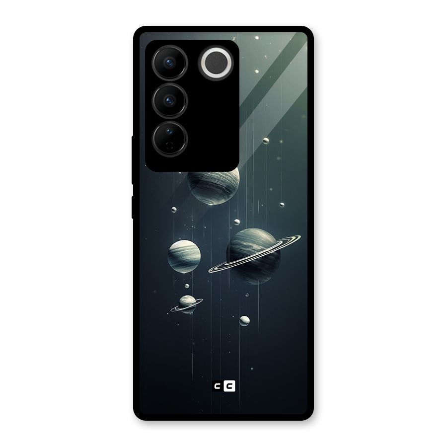 Hanging Planets Glass Back Case for Vivo V27