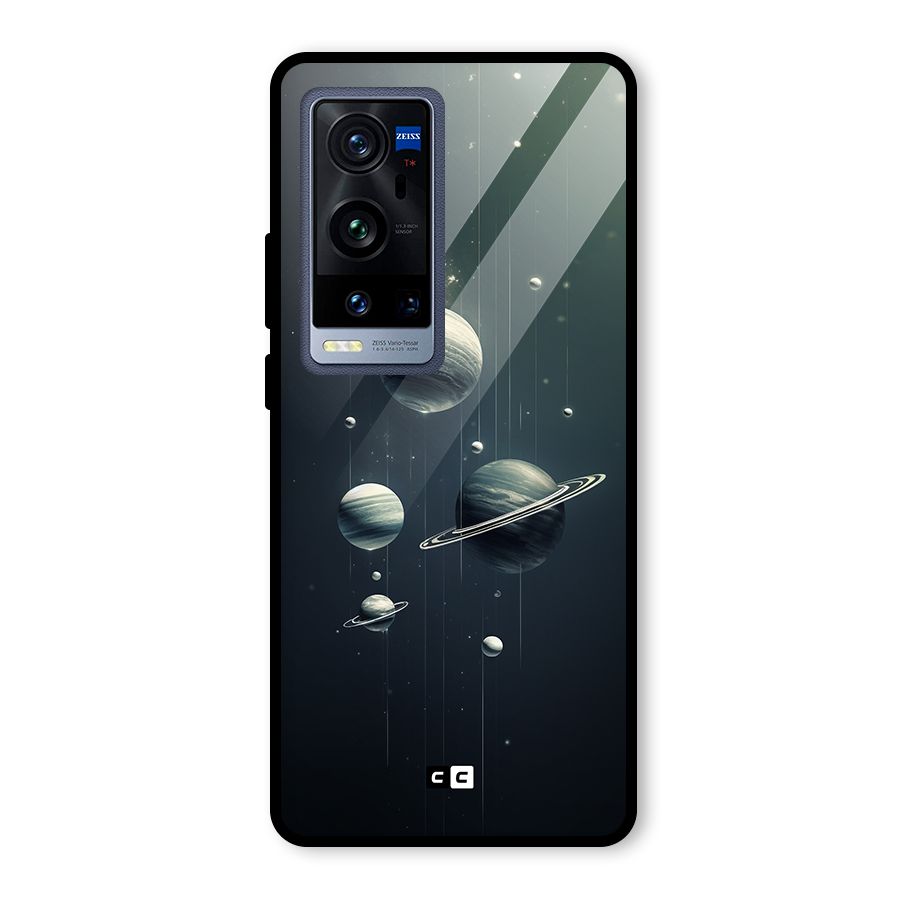Hanging Planets Glass Back Case for Vivo X60 Pro Plus