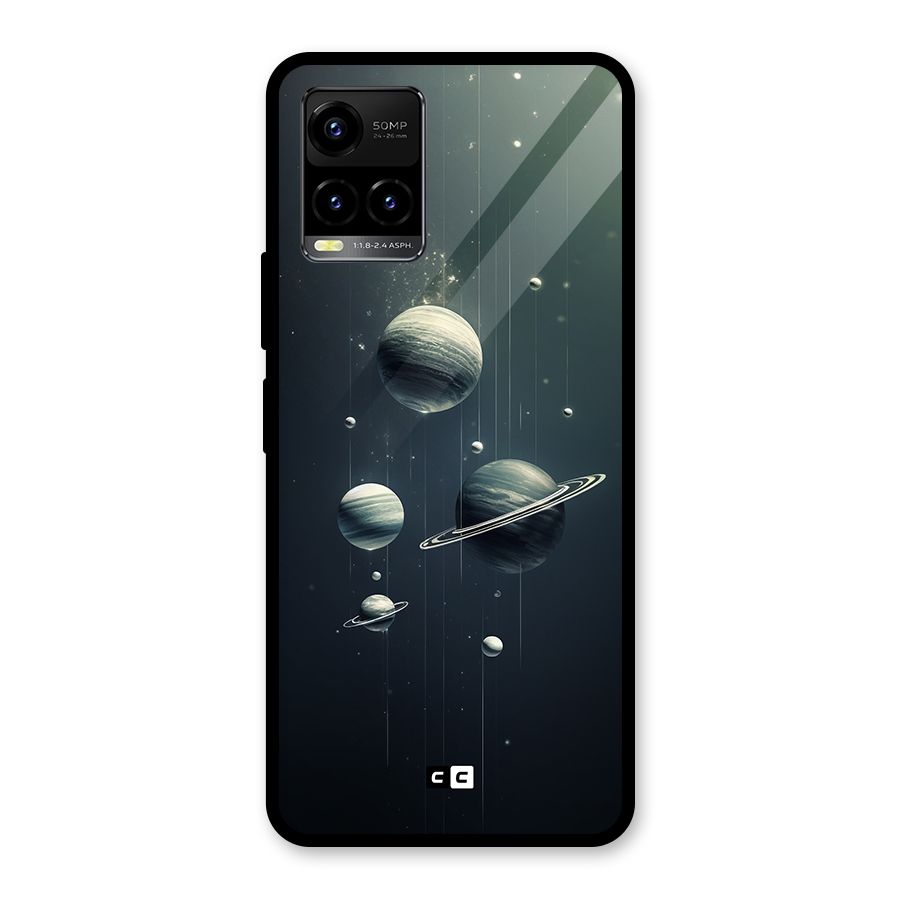 Hanging Planets Glass Back Case for Vivo Y21A