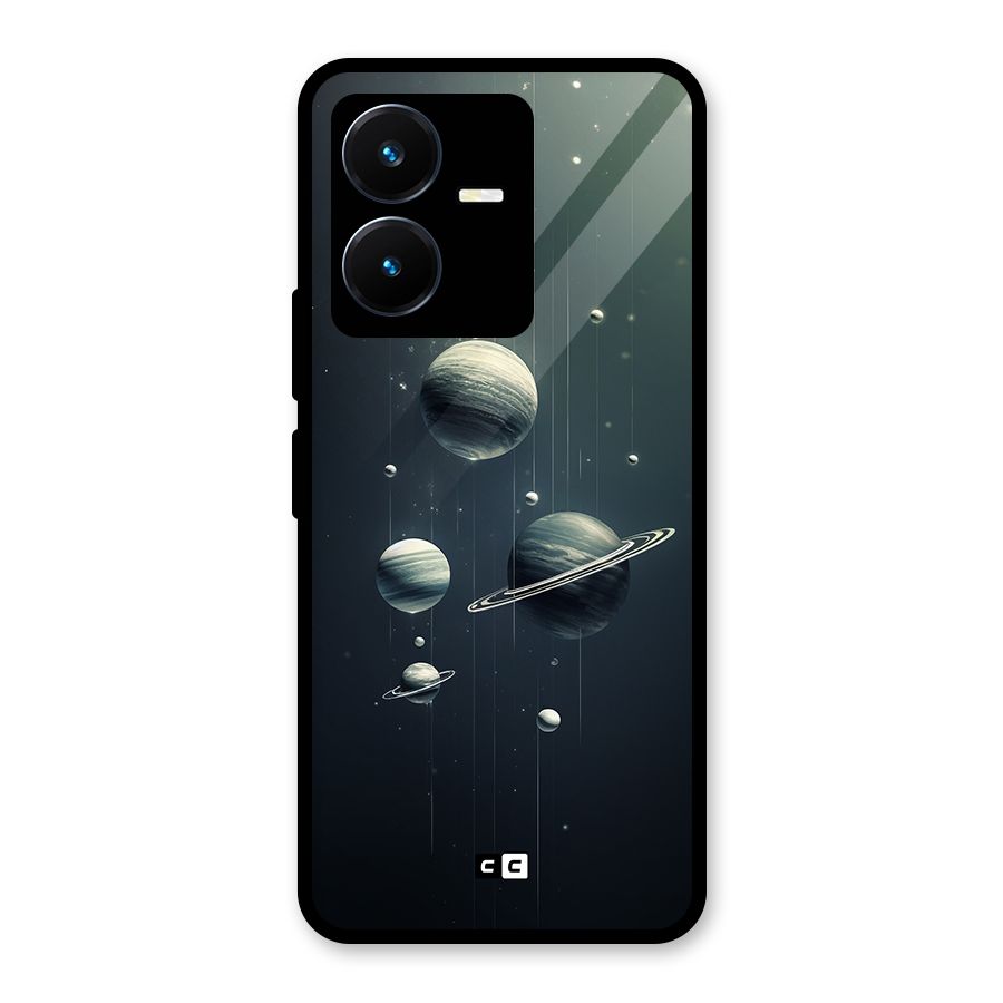 Hanging Planets Glass Back Case for Vivo Y22