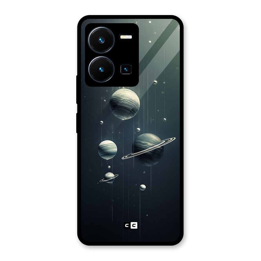 Hanging Planets Glass Back Case for Vivo Y35