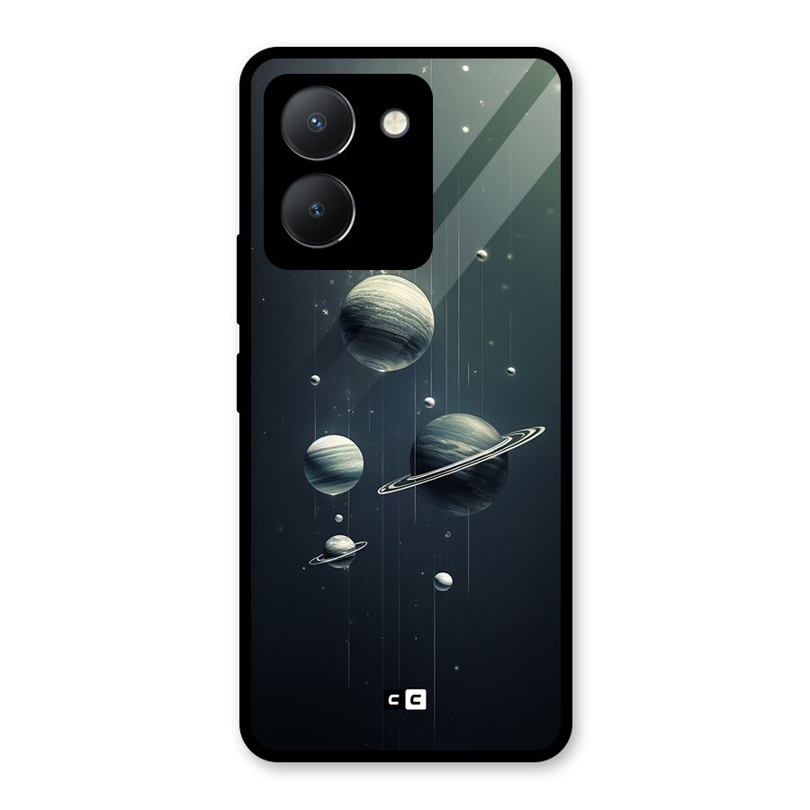 Hanging Planets Glass Back Case for Vivo Y36
